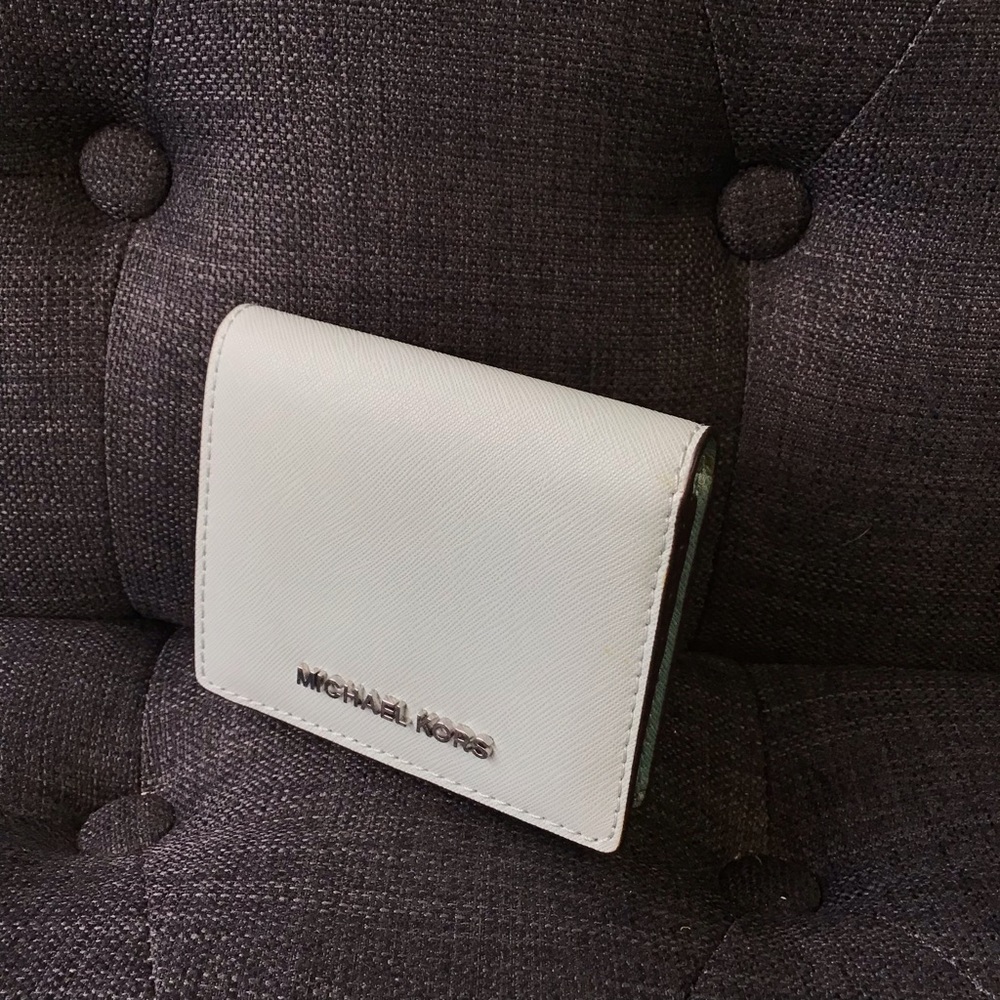 Gray Blue Michael Kors Wallet.
